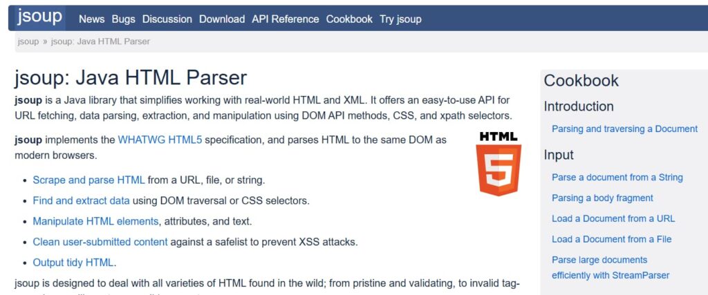 jsoup Java-парсер HTML
