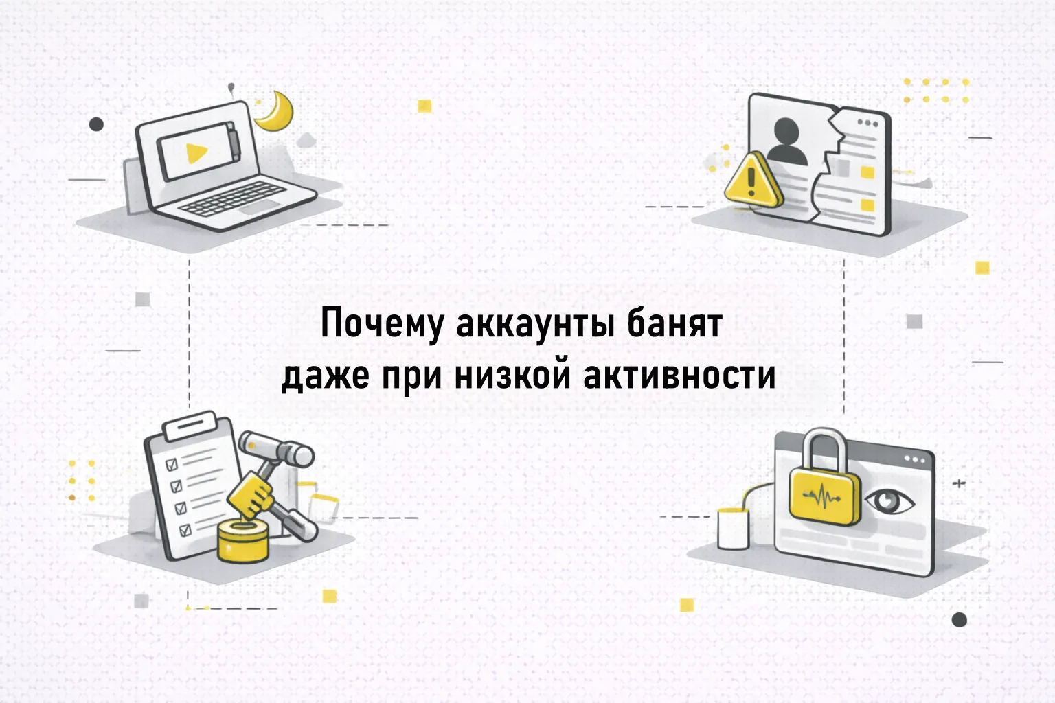 Почему аккаунты банят даже при низкой активности