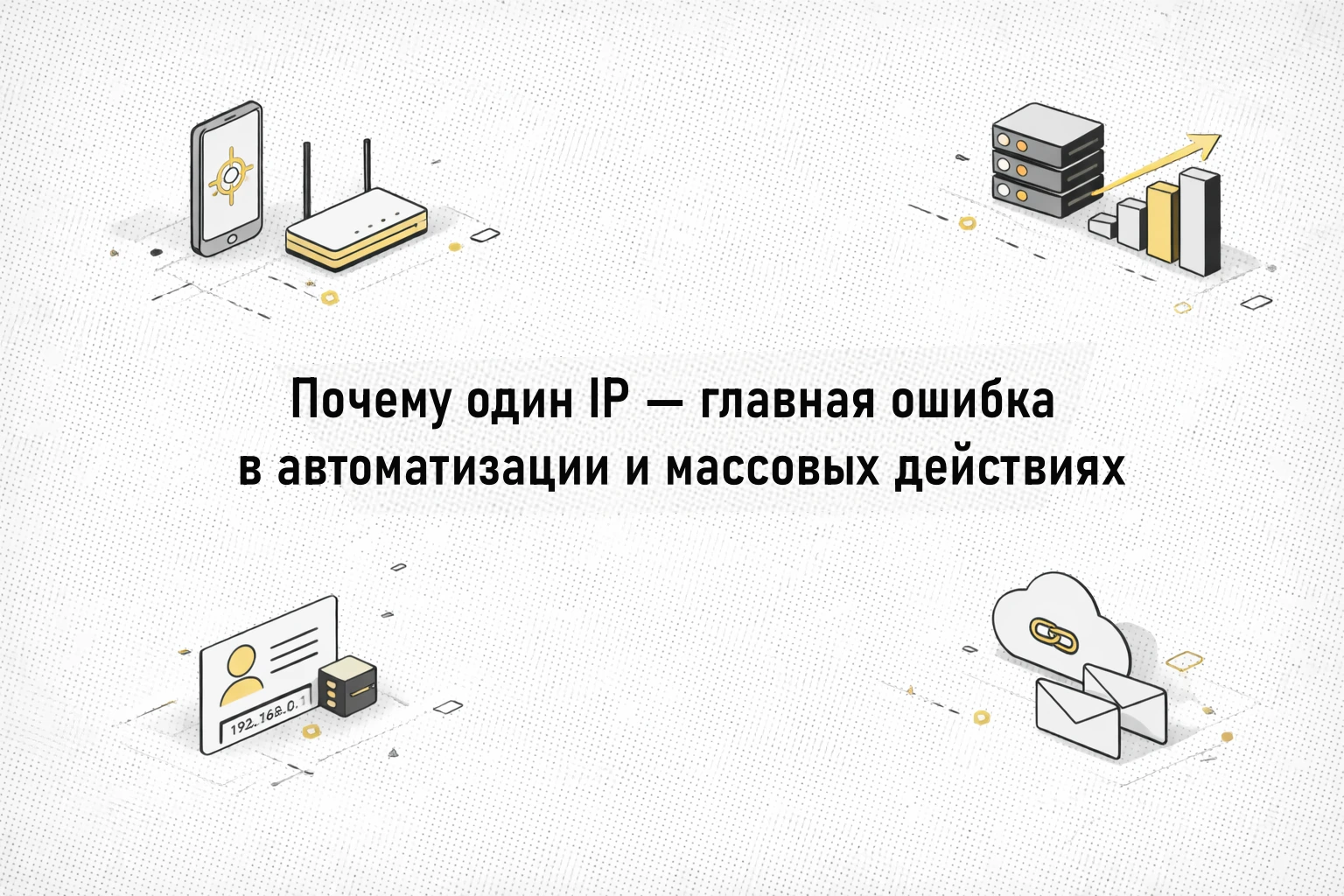 Почему один IP — главная ошибка в автоматизации и массовых действиях