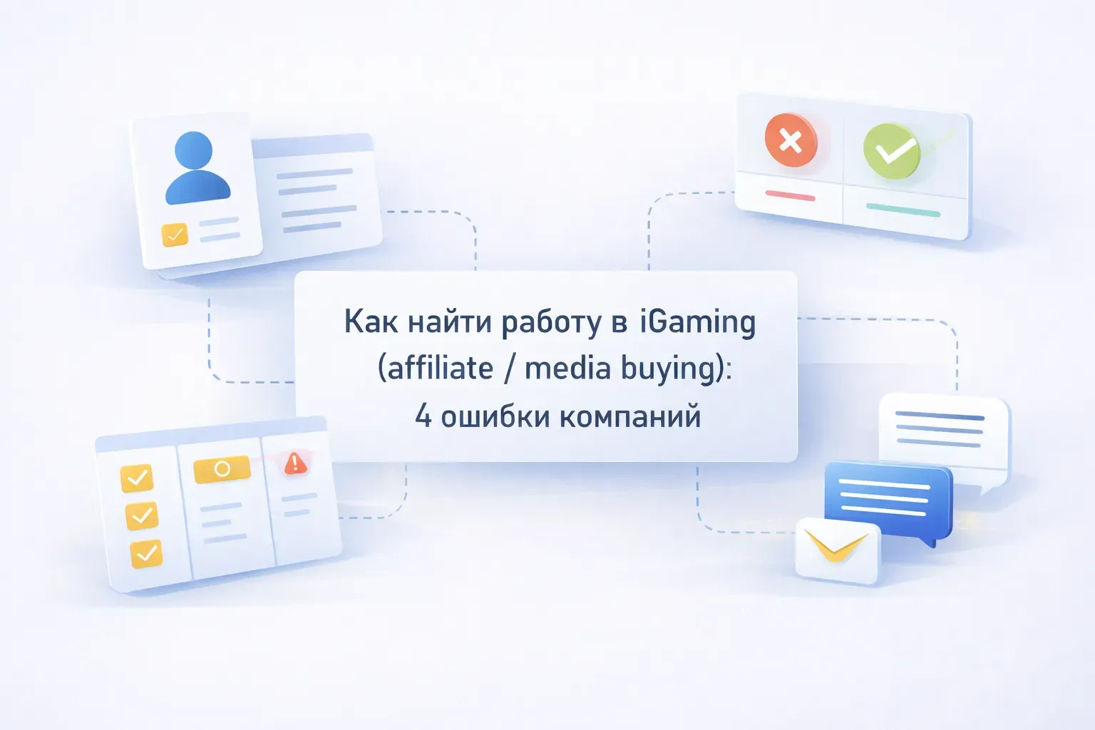 Как найти работу в iGaming на позиции affiliate и mediabuying? 4 ошибки компаний, с которыми сталкивается каждый кандидат