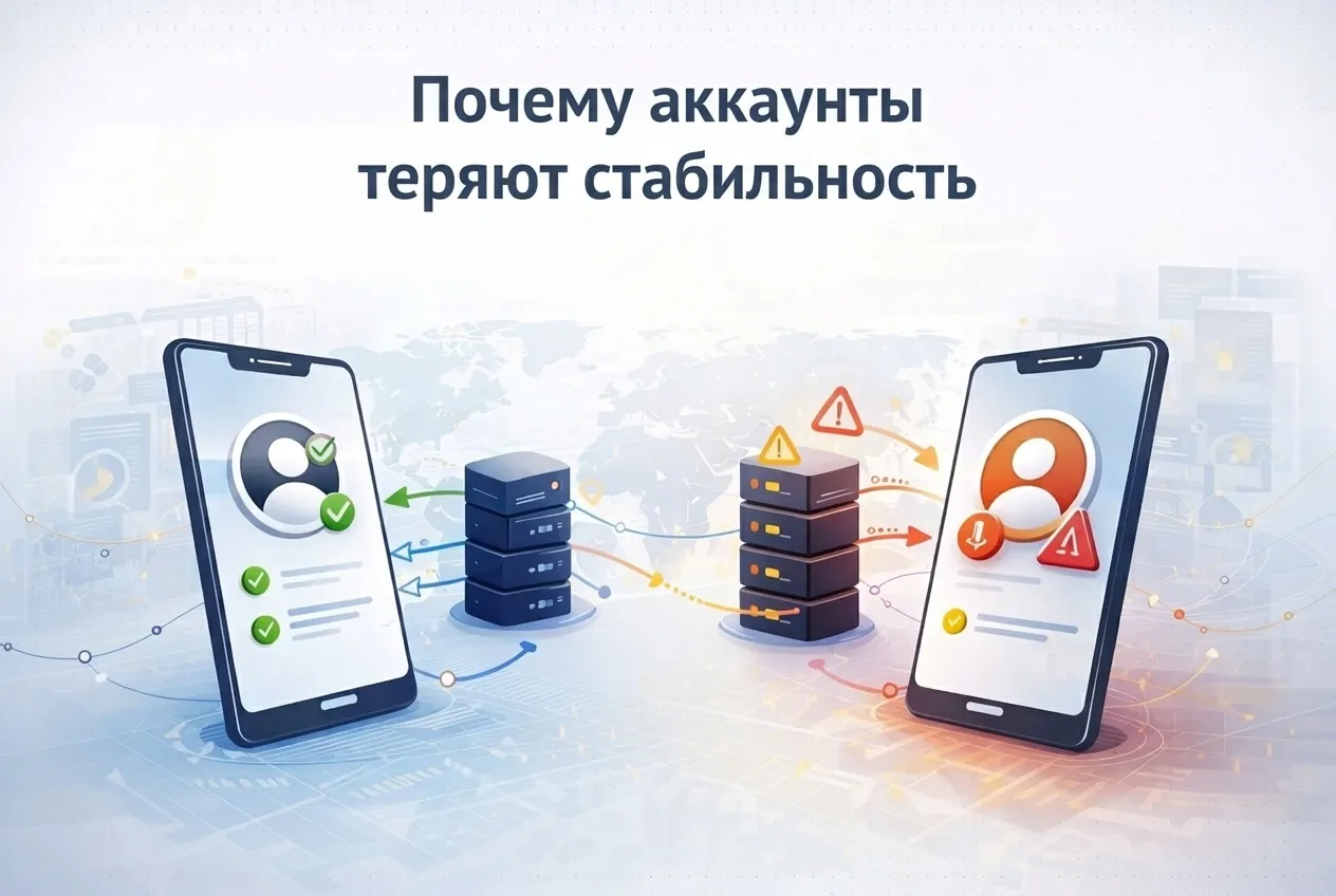 Почему аккаунты работают сначала, а потом теряют стабильность: роль прокси в масштабировании