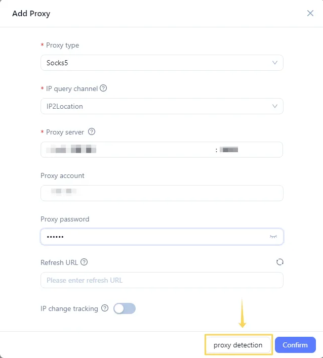 Проверка прокси в MoreLogin перед сохранением настроек