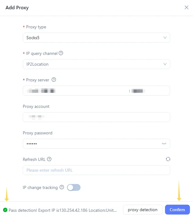 Успешная проверка прокси в MoreLogin и подтверждение подключения