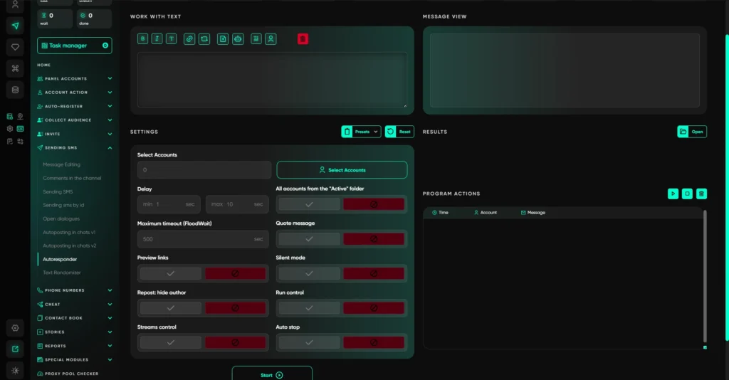 TelegramExpert autoresponder module for automating replies in Telegram.