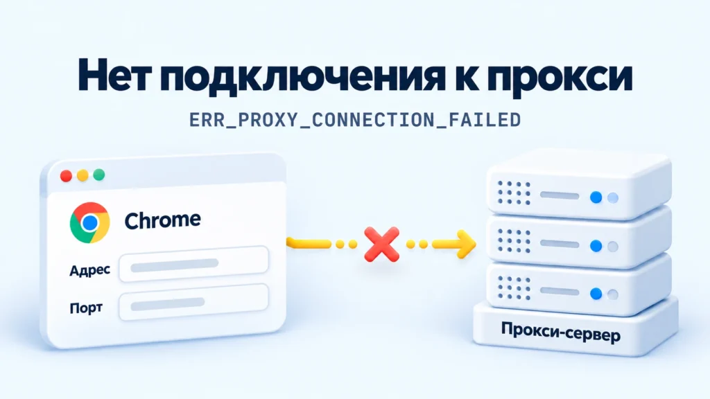 ERR_PROXY_CONNECTION_FAILED: причины ошибки и способы исправления