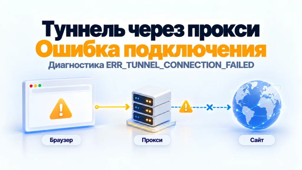 ERR_TUNNEL_CONNECTION_FAILED в Chrome: как найти причину
